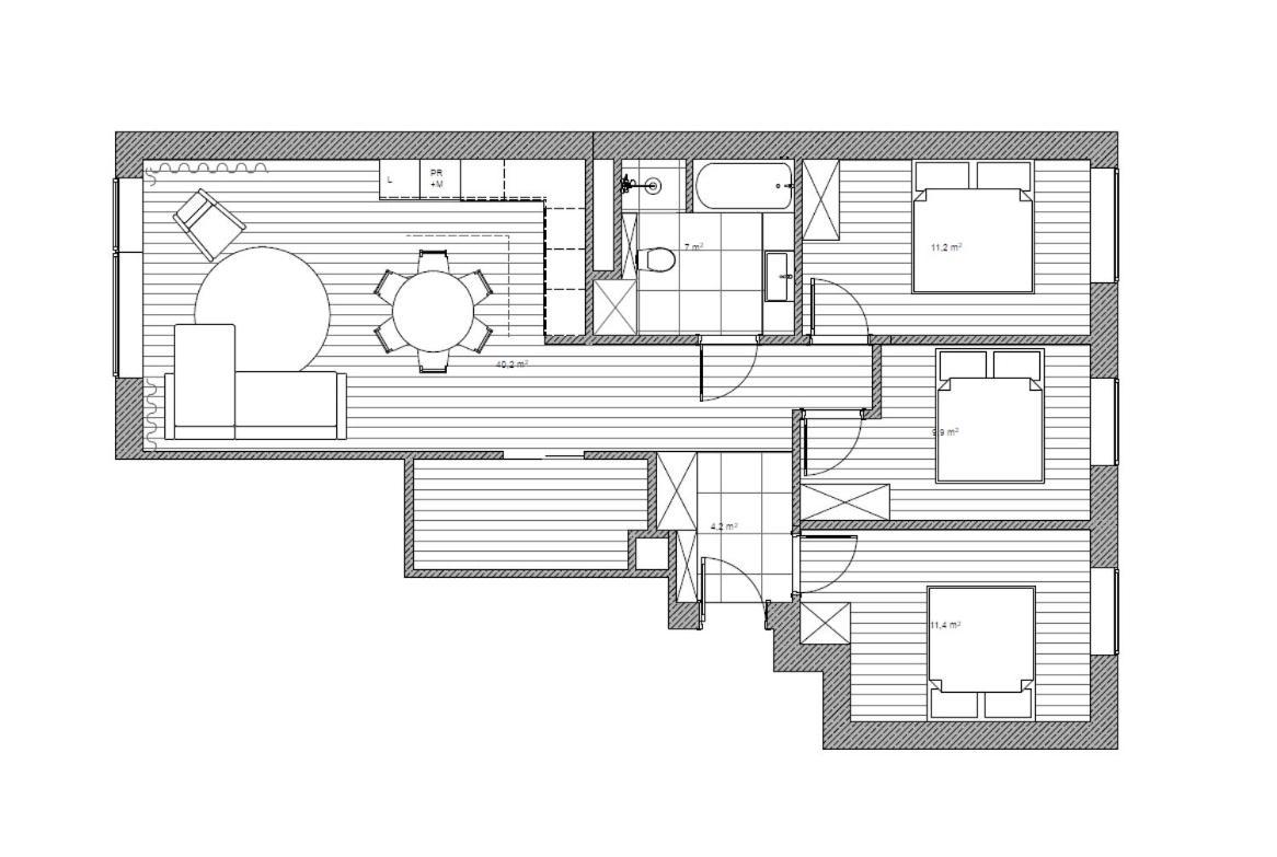 Przestronny Apartament Premium Letnica Gdansk Exterior foto